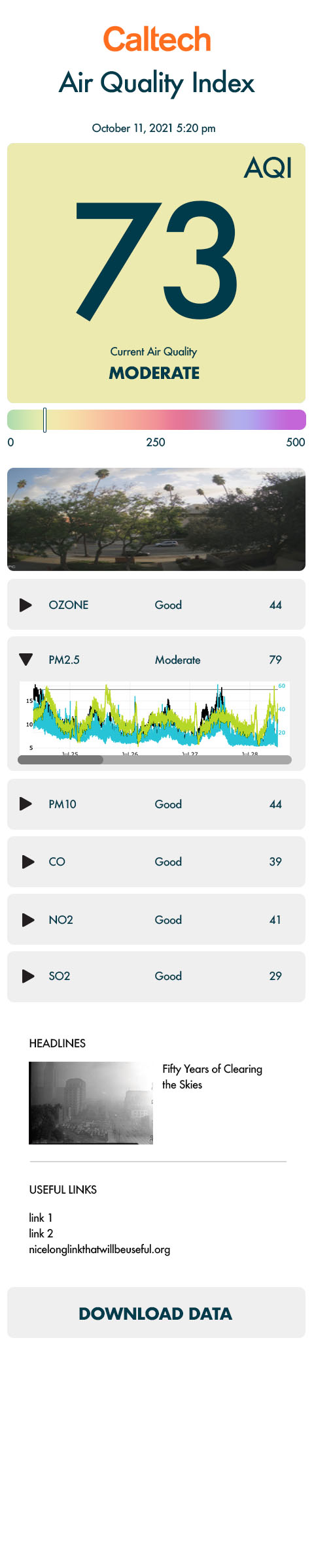 AQI mobile app