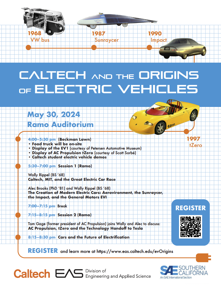 Caltech and the Origins of Electric Vehicles poster